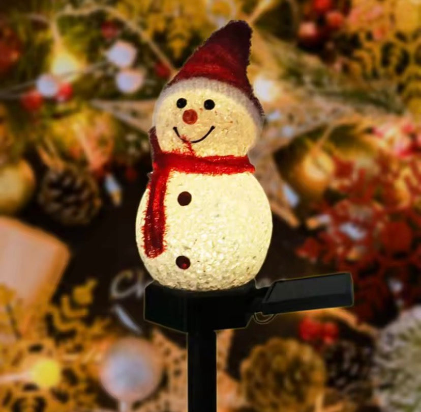 LED Glowing Snowman Christmas Light Stake