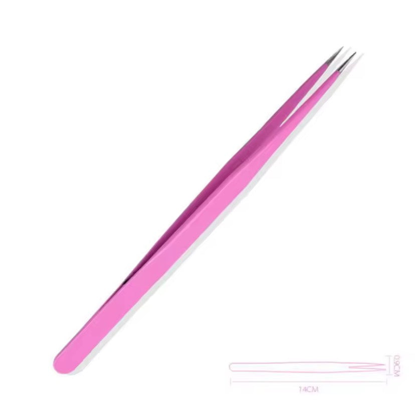 Precision Pointed Tweezers – 14cm Stainless Steel Craft & Beauty Tool