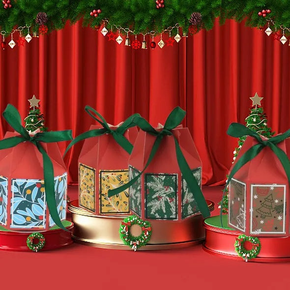 🎄 Holly Jolly Ornament Treat Boxes (Set of 20)