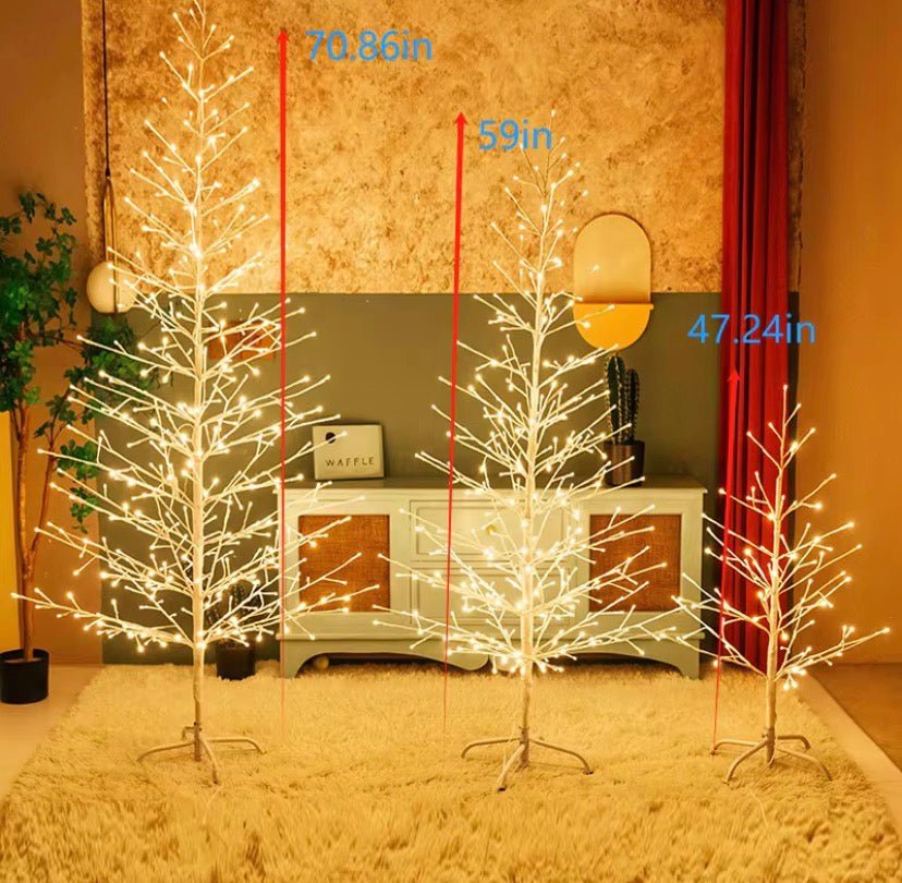 Warm Glow LED Branch Tree – Minimalist Christmas Light Tree(3pcs) - Glowonlite - Glowonlite