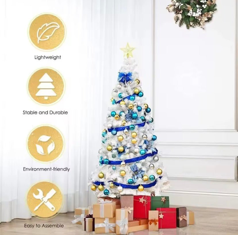 White Wonderland Christmas Tree – Premium Artificial Pine - Glowonlite - Glowonlite