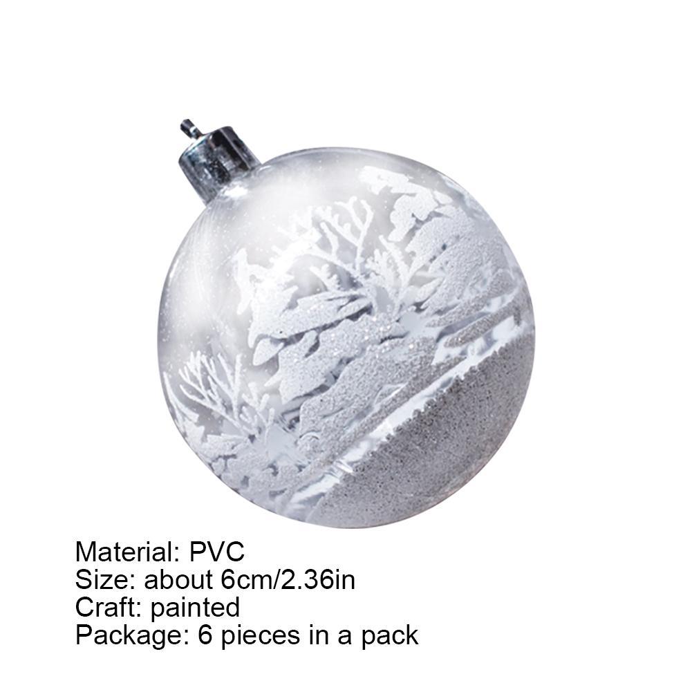 Christmas ball boxed painted ball ornament set hanging