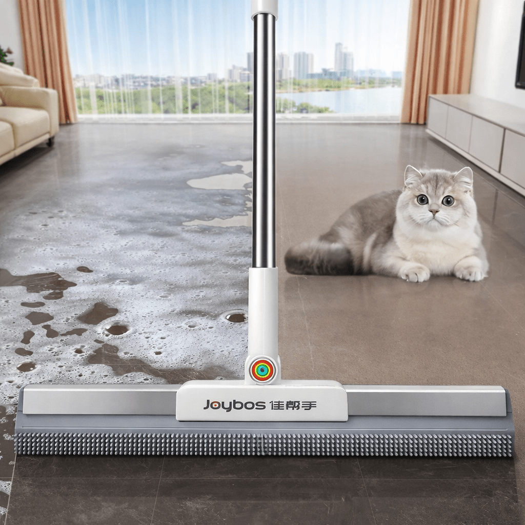 2 - in - 1 Adjustable Floor Squeegee & Scrubber Mop (Dry & Wet Use) - Glowonlite - Glowonlite