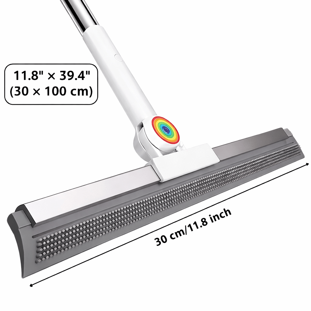 2 - in - 1 Adjustable Floor Squeegee & Scrubber Mop (Dry & Wet Use) - Glowonlite - Glowonlite