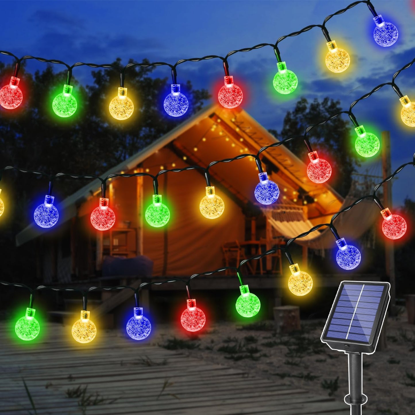 LumiGlow™ Solar Globe String Lights