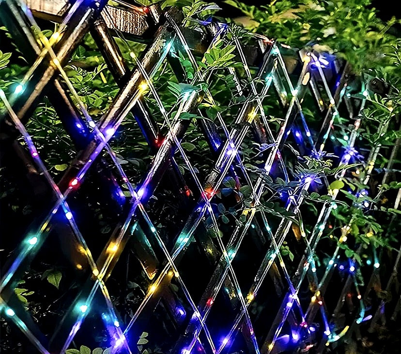 Solar Powered Weather-Proof LED Rope Lights – Outdoor Garden & Patio Lighting