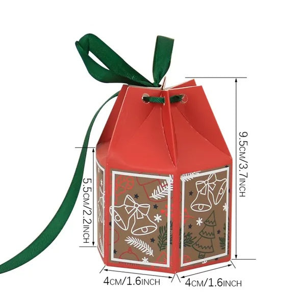 🎄 Holly Jolly Ornament Treat Boxes (Set of 20)