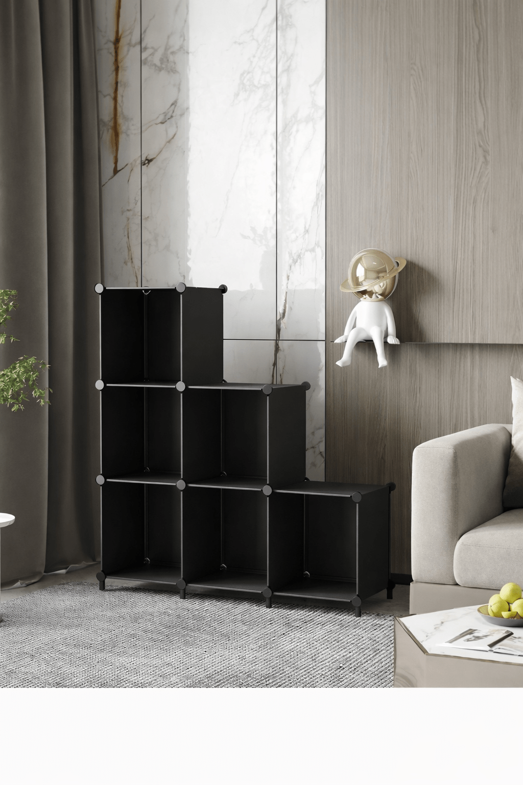 6 - Cube Modular Storage Organizer – DIY Plastic Storage Cabinet - Glowonlite - Glowonlite