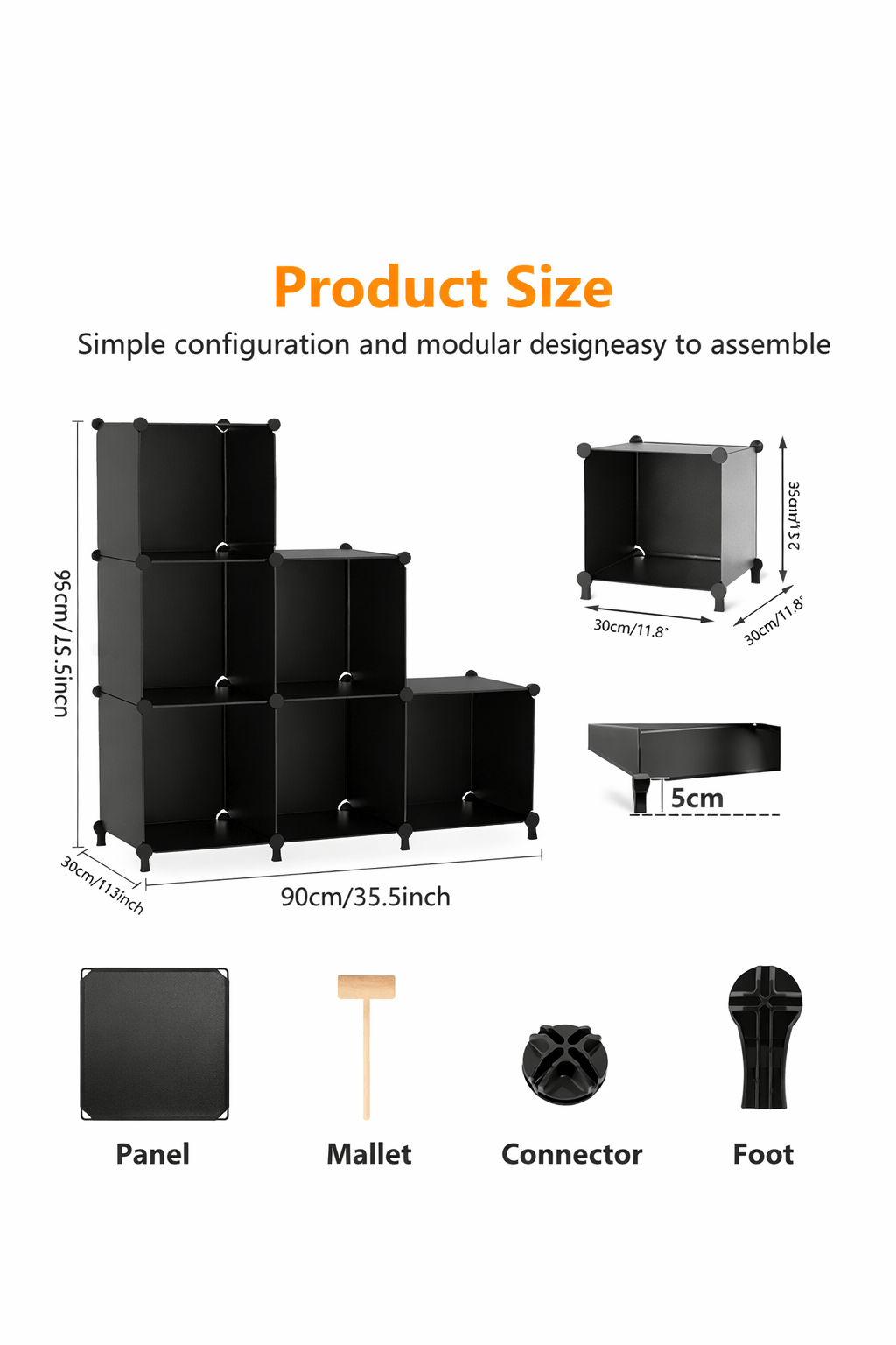 6 - Cube Modular Storage Organizer – DIY Plastic Storage Cabinet - Glowonlite - Glowonlite