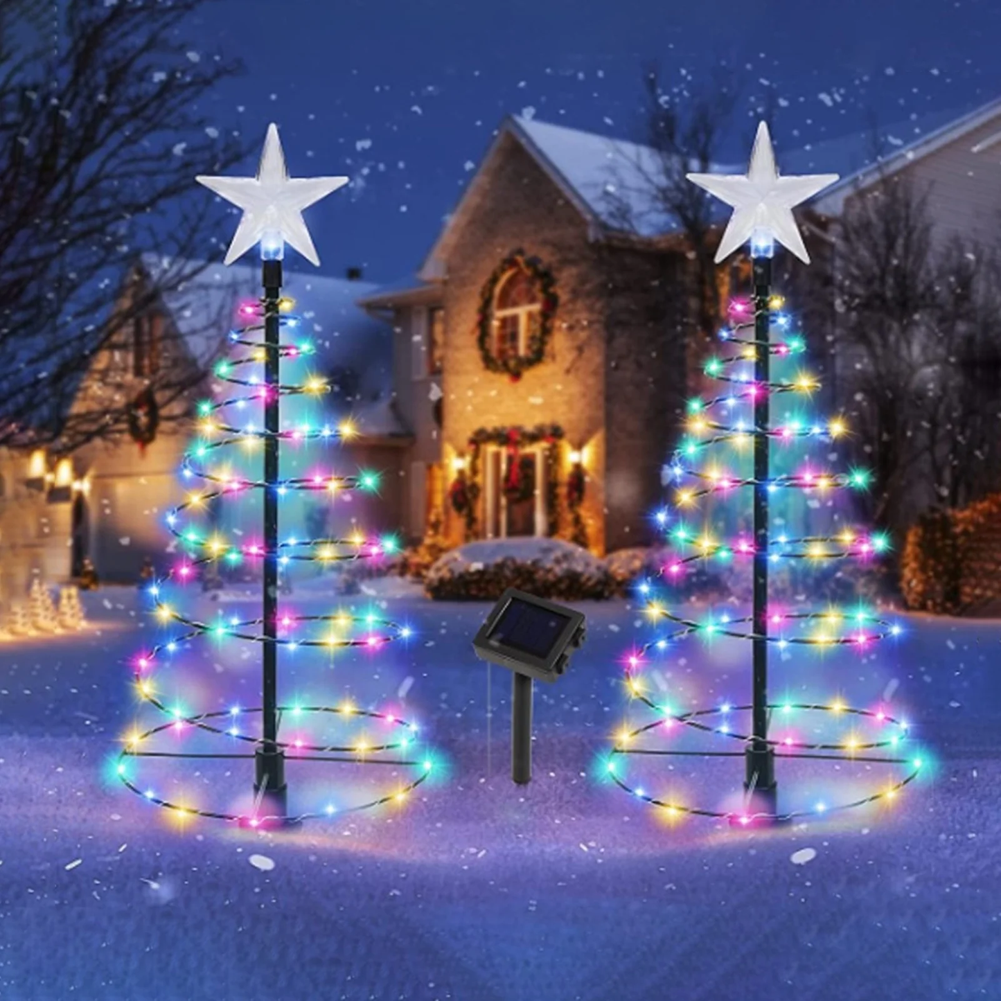 Christmas Outdoor Spiral Tree Light Set