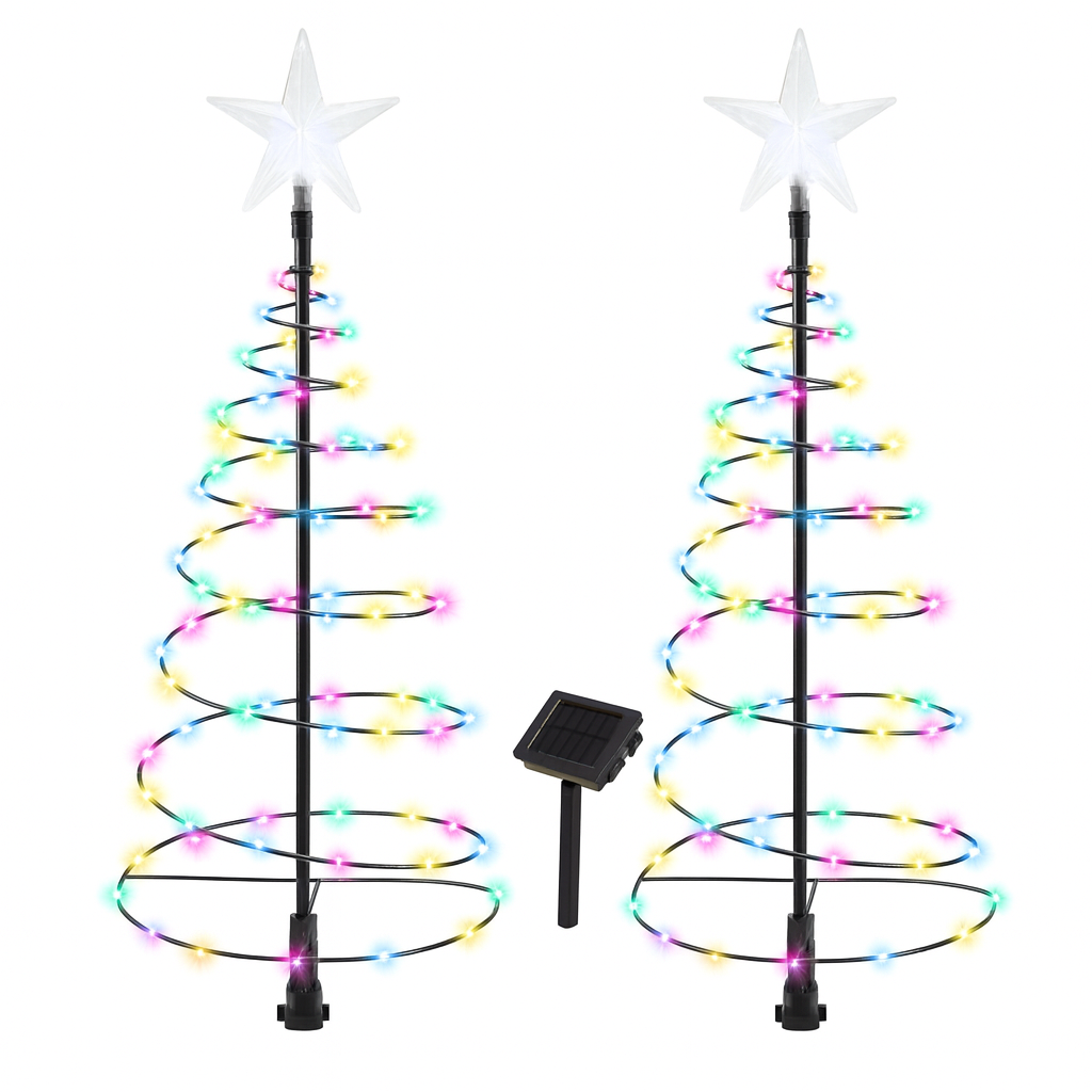 Christmas Outdoor Spiral Tree Light Set