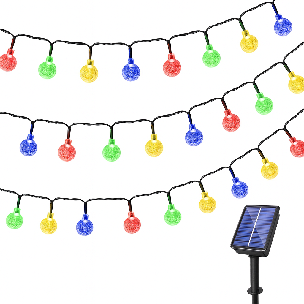 LumiGlow™ Solar Globe String Lights