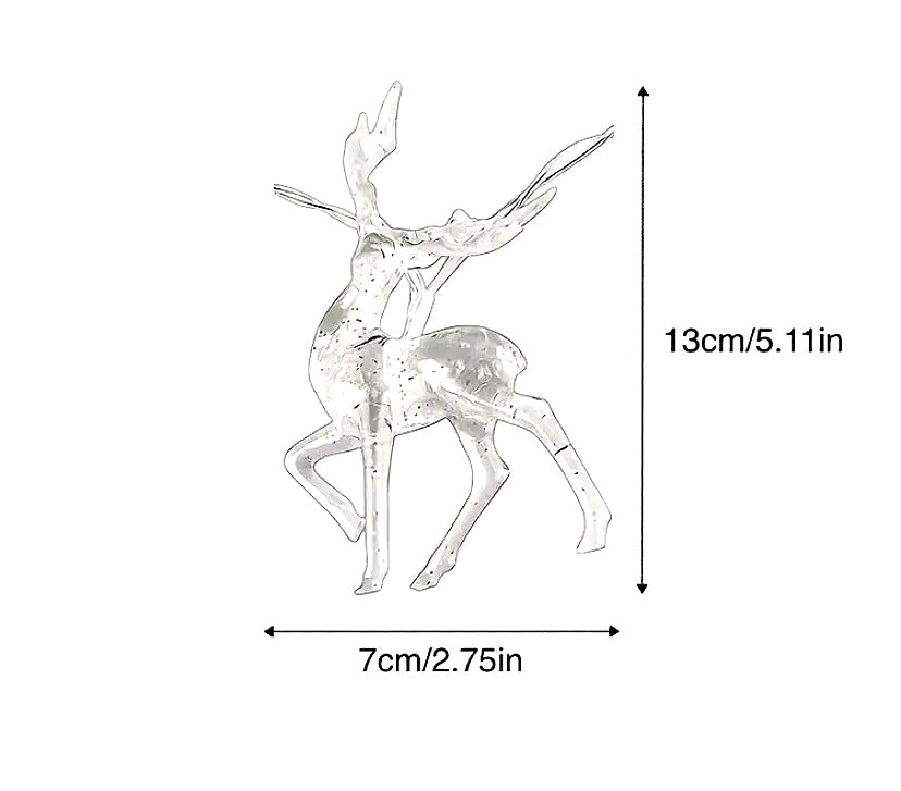 LED Crystal Reindeer String Lights (Warm Glow)