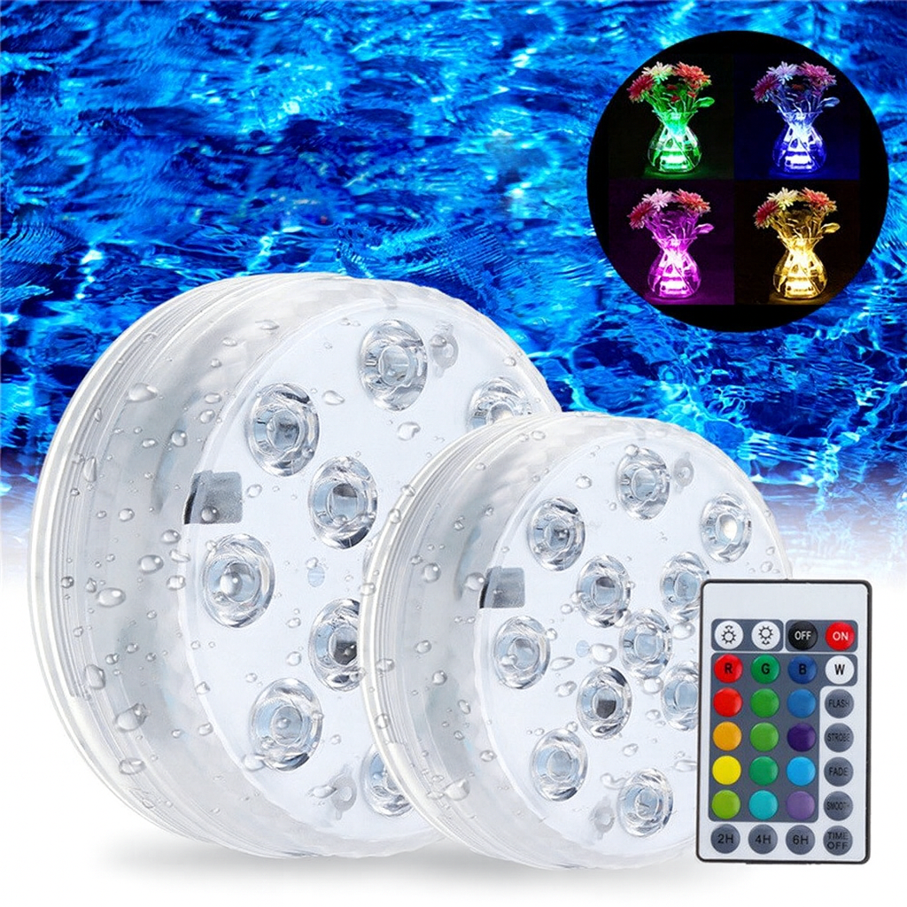 Submersible LED Pool Lights (with Remote Control)