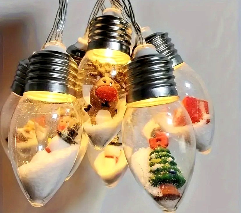Snow Globe String Lights