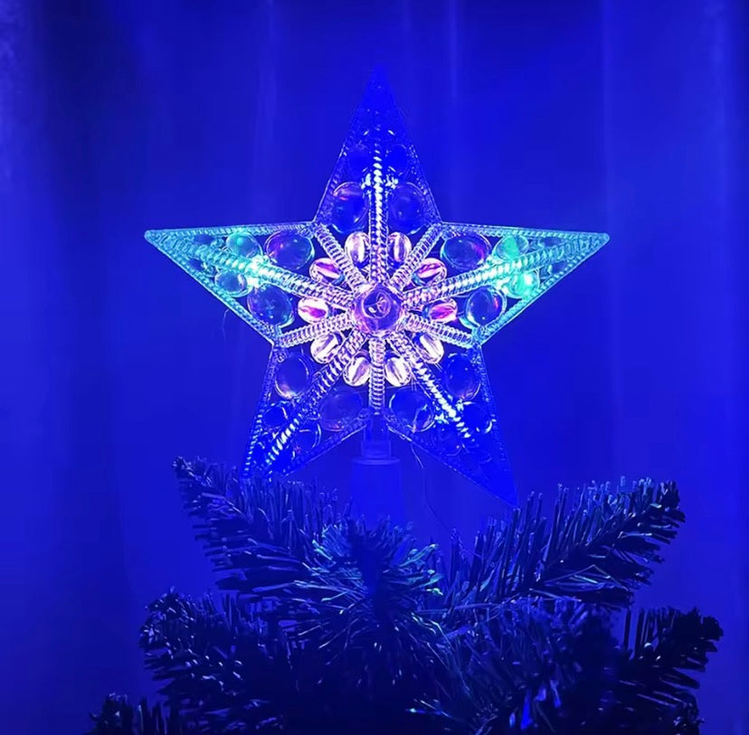 LED Christmas Tree Star Topper (Color Changing)
