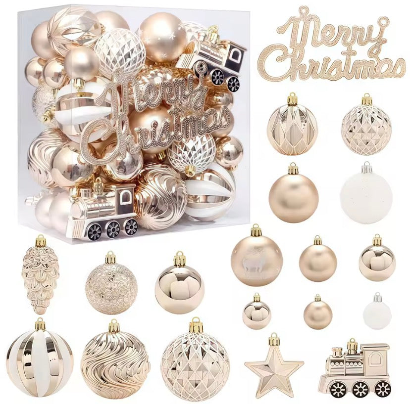 Champagne gold Christmas ball