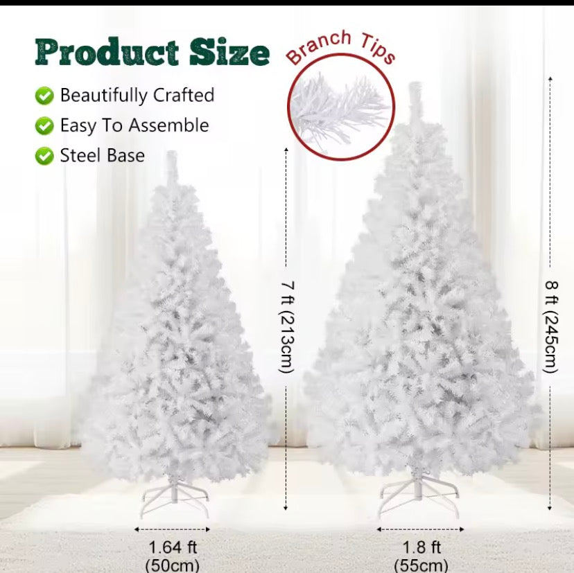 Snowy White Christmas Tree