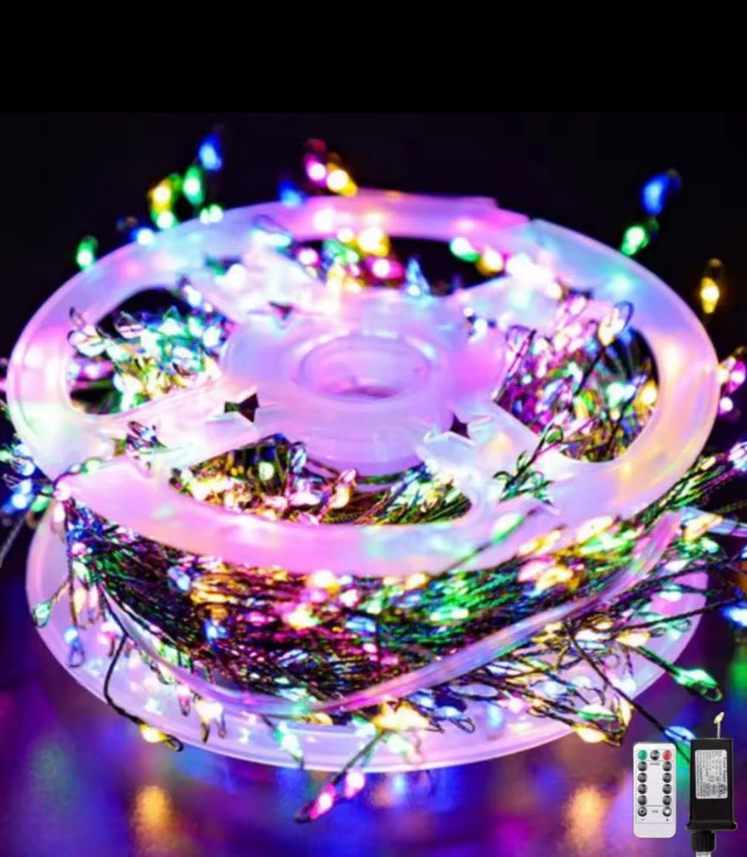 Warm White LED Christmas Tree Fairy Lights – 1000+ Micro Lights on Spool