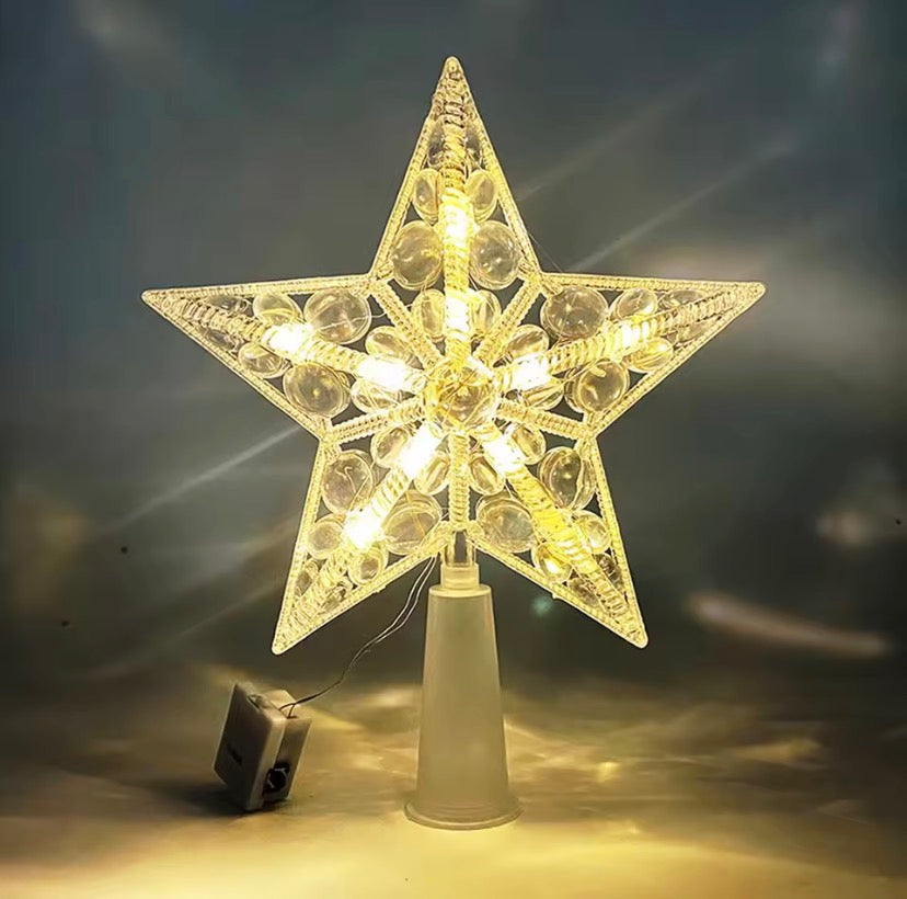 LED Christmas Tree Star Topper (Color Changing)