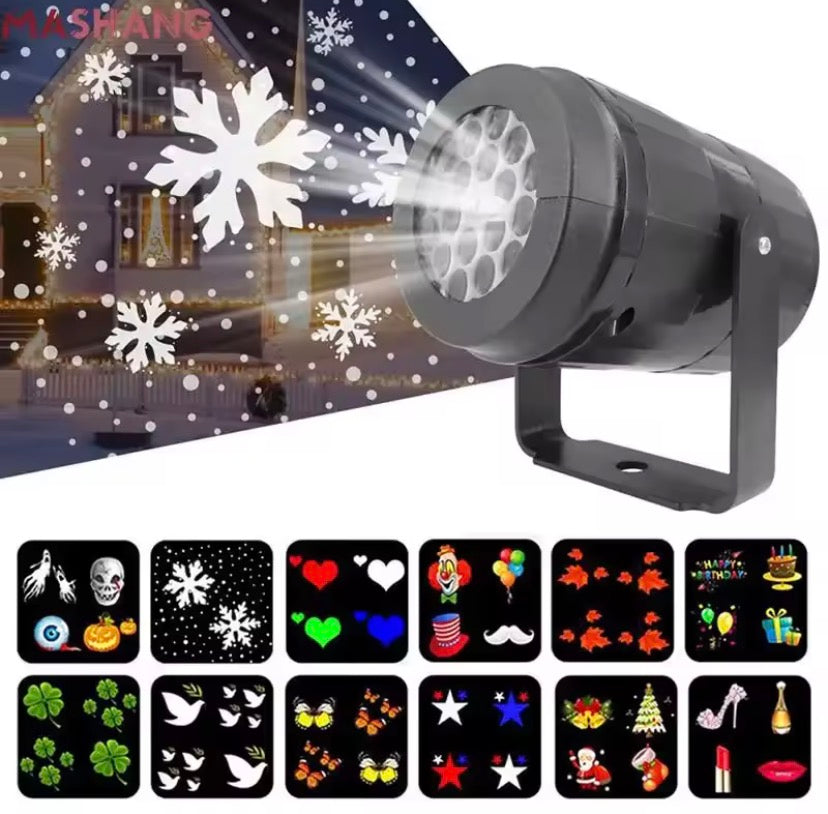 Waterproof Outdoor Snowflake Projector Light