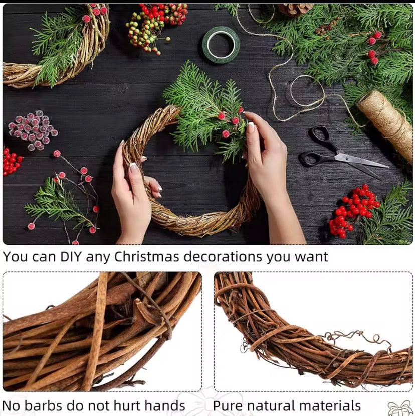 Natural Grapevine Wreath Ring – DIY Floral & Wedding Decor
