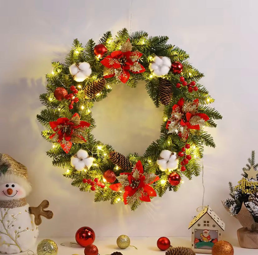 GlowBerry Christmas Wreath