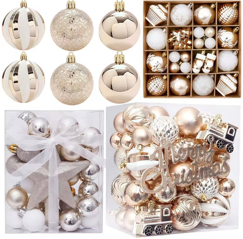 Champagne gold Christmas ball