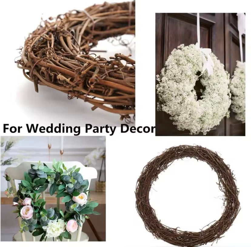 Natural Grapevine Wreath Ring – DIY Floral & Wedding Decor