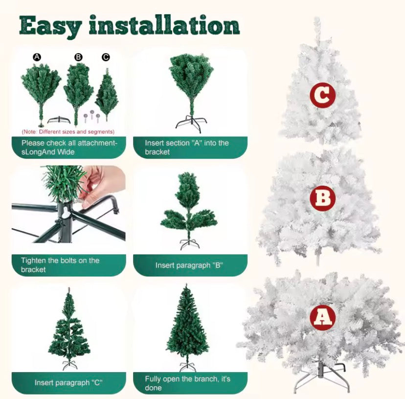 Snowy White Christmas Tree