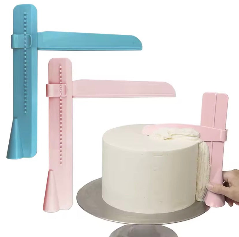 Adjustable Cake Smoother & Icing Scraper Tool