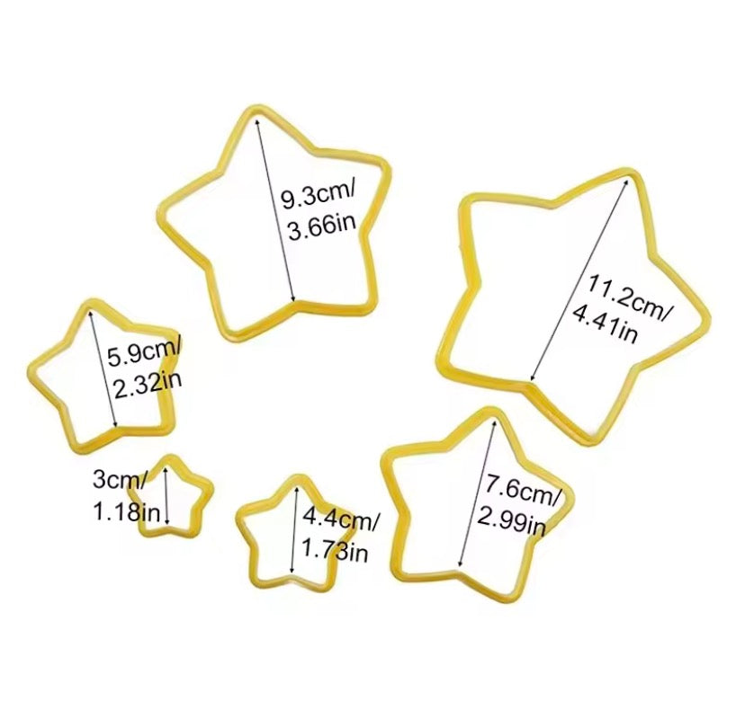 TwinkleBake™ Star Cookie Cutter Set