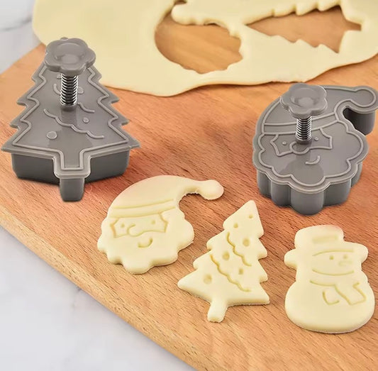Christmas Cookie Stamp Cutter Set (4-Piece)