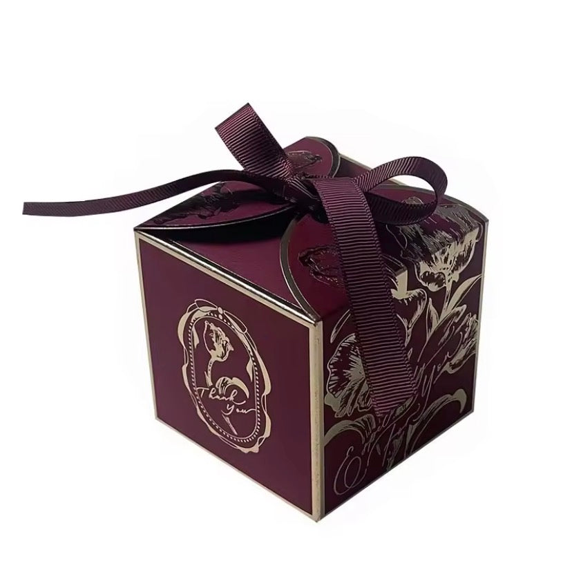 Luxury Gold Ribbon Favor Gift Boxes