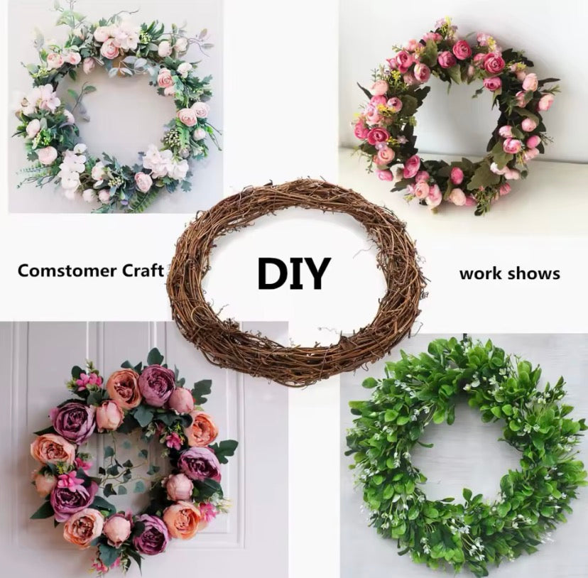 Natural Grapevine Wreath Ring – DIY Floral & Wedding Decor