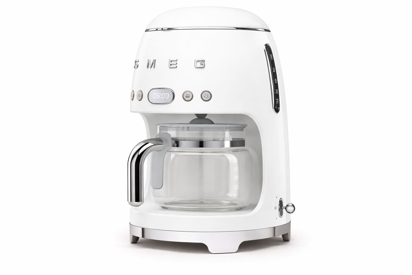 SMEG Retro Drip Coffee Machine – White | Programmable Filter Coffee Maker
