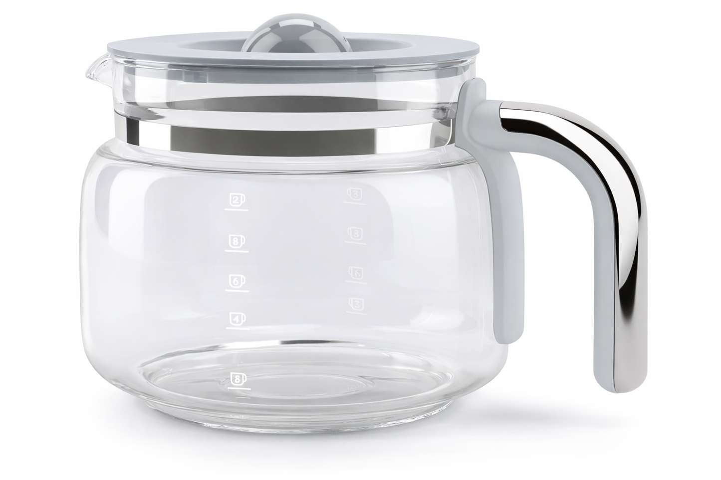 SMEG Retro Drip Coffee Machine – White | Programmable Filter Coffee Maker