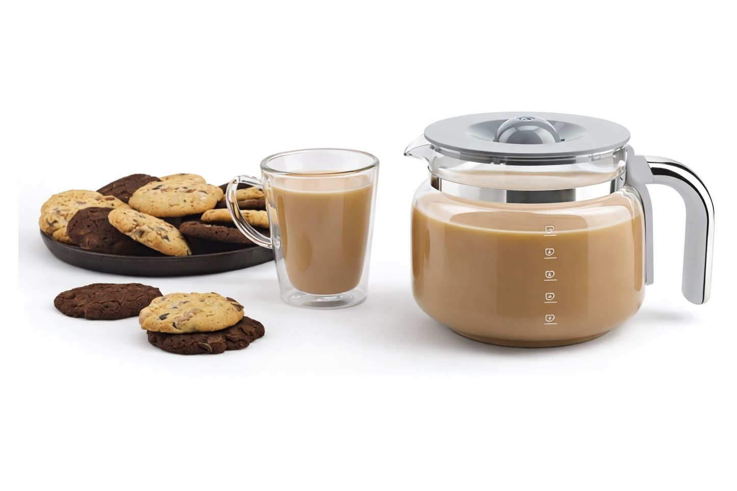 SMEG Retro Drip Coffee Machine – White | Programmable Filter Coffee Maker