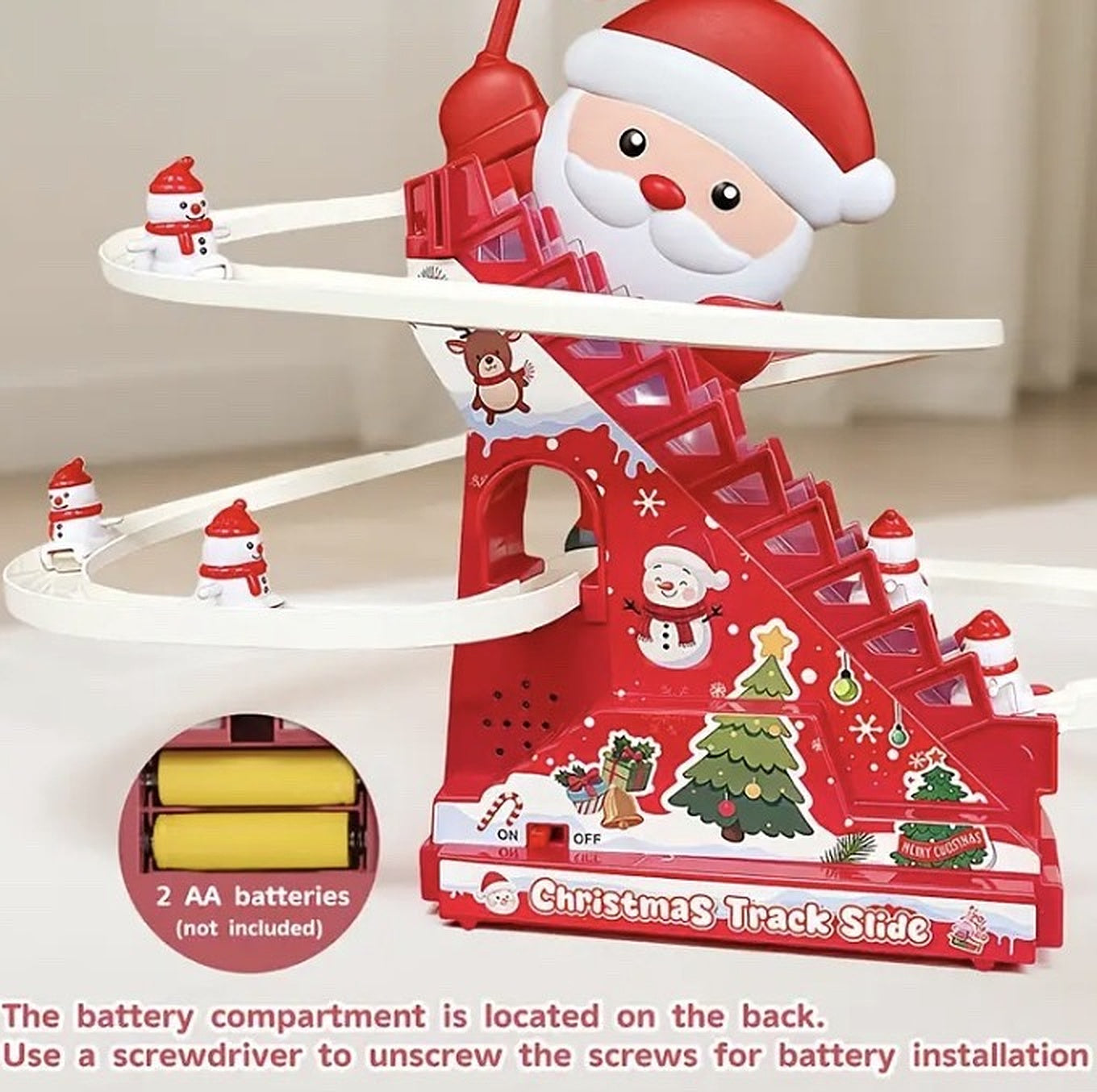 Merry Motion Santa Track Slide – Automatic Climbing & Sliding Toy
