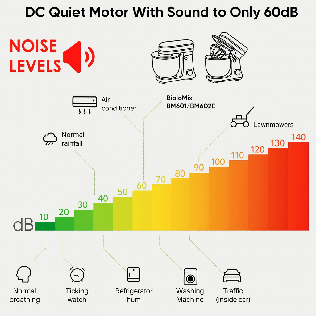 BM - 601 Professional Stand Mixer (6L, 1200W) - Glowonlite - Glowonlite