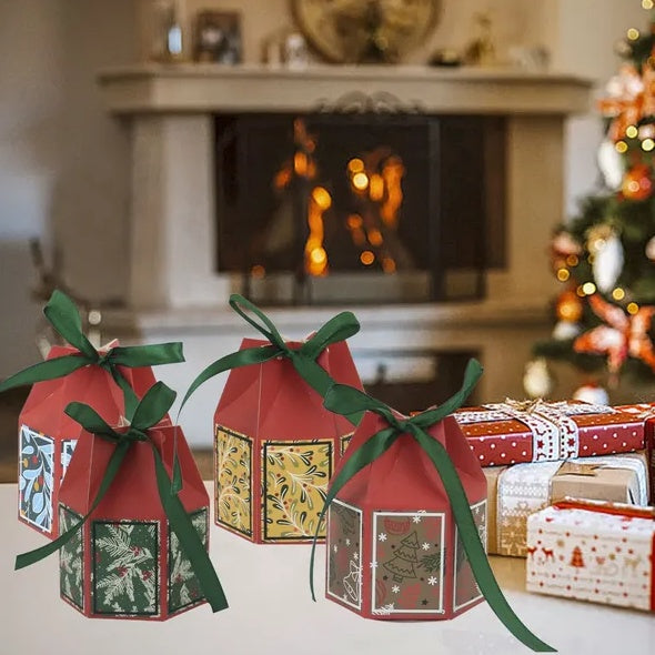 🎄 Holly Jolly Ornament Treat Boxes (Set of 20)