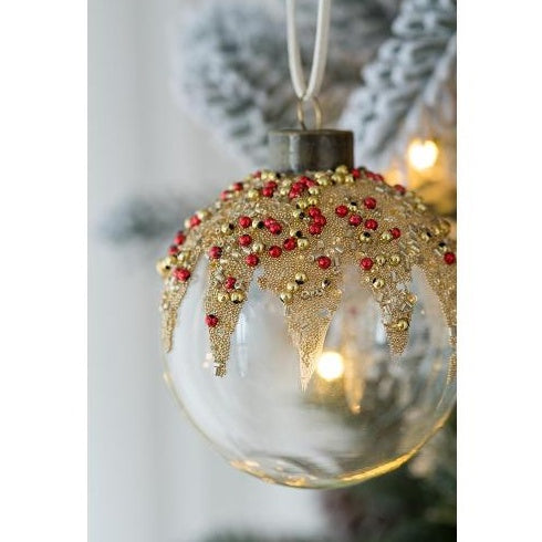D3 Christmas Ball Ornaments, Glass Decorative Hanging Ball Christmas Tree