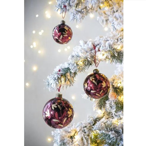 D3.9 Christmas Ball Ornaments, Glass