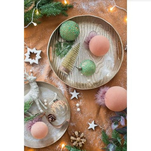 D3 Christmas Ball Ornaments, Glass Decorative Hanging Ball Christmas Tree