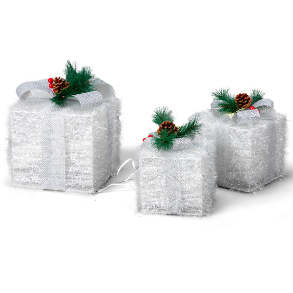 White Christmas Lighting Gift Box