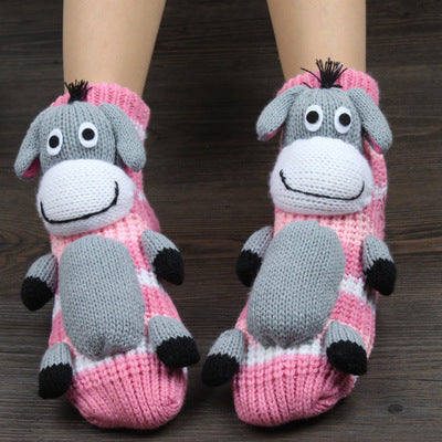 Warm Socks Women's Thick Line  Christmas Socks