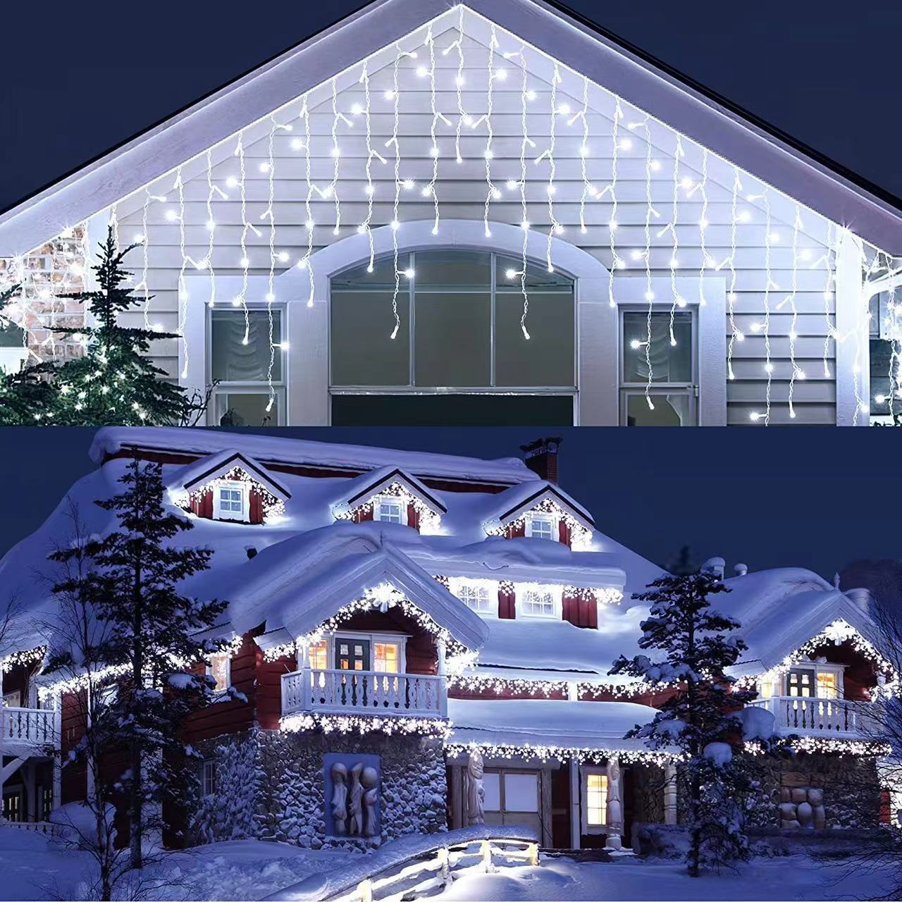Solar Curtain Light Ice Bar Flashing Light Starry Sky Lighting Chain