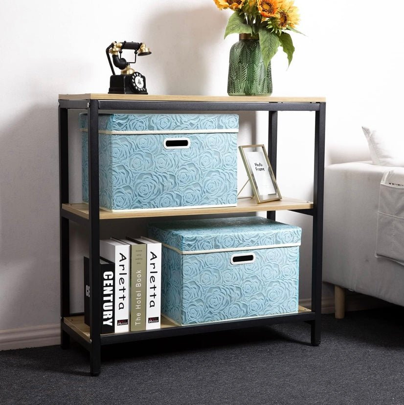 Foldable Fabric Storage Box with Lid & Handle – Large Capacity Home Organizer - Glowonlite - Glowonlite