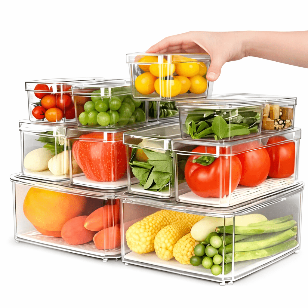 Fresh Drainage Food Storage Container with Removable Drip Tray - Glowonlite - Glowonlite