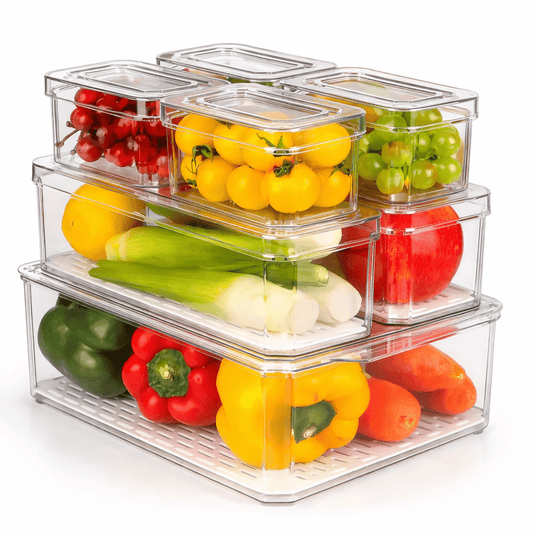 Fresh Drainage Food Storage Container with Removable Drip Tray - Glowonlite - Glowonlite